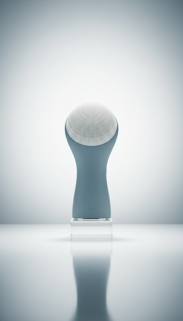 Sonic Cleansing Brush With Silicone Bristles
