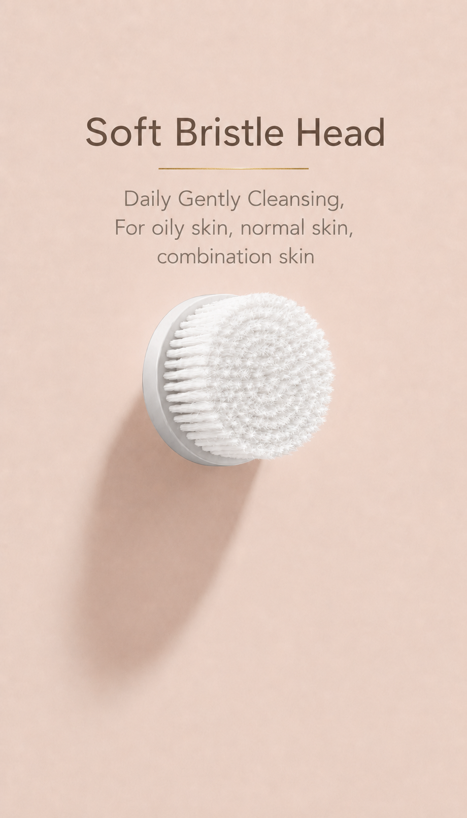Rechargeable Electric Facial Cleansing Brush with Silicone Head