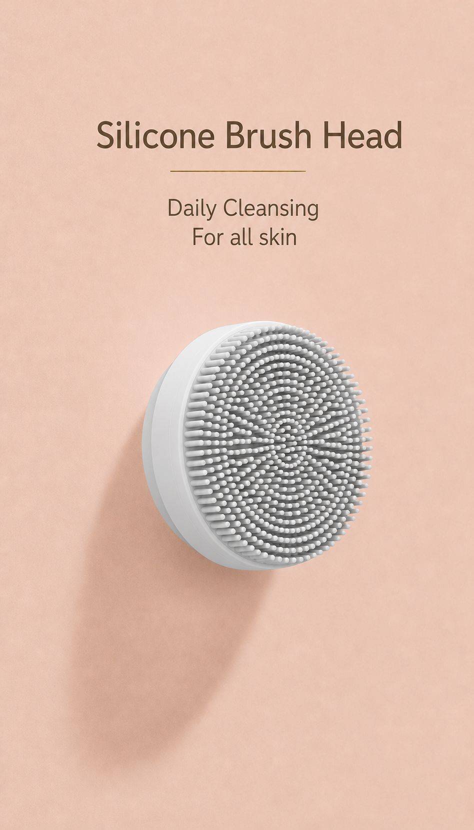 Rechargeable Electric Facial Cleansing Brush with Silicone Head